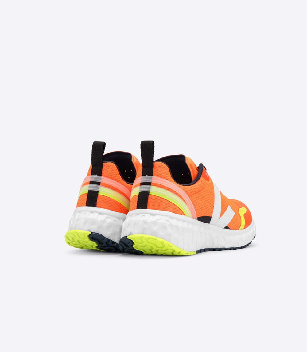 Veja Trainers Mens Orange/White - Condor Mesh - PHJW-04587